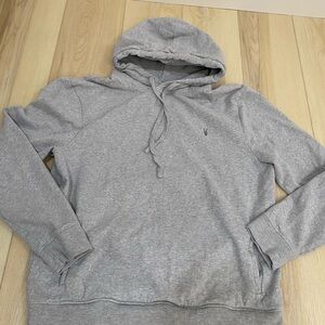 Vintage Y2K Grey All Saints Raven OTH Logo Hoodie Size Large